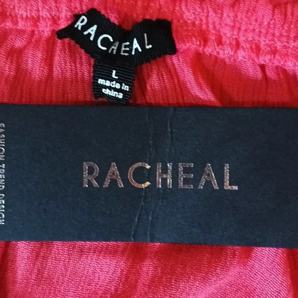 NEW Boho romantic cottage prairie lace embroidered gauzy crop pink large - Picture 7 of 9